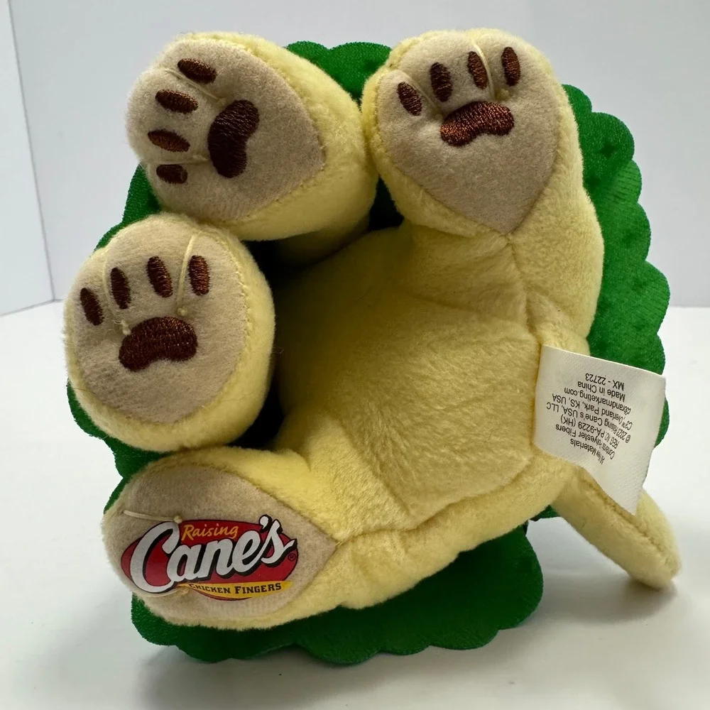 Raising Canes Christmas Tree Dog Plush 2023 Holiday Mascot Yellow Lab 8 Inch